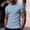 Light Blue, variant on Crew Neck Dress Shirts for Men Blue Refreshing Pull-On Short Sleeve Tops Fashion Modern Solid Casual T-Shirts Light Blue,S