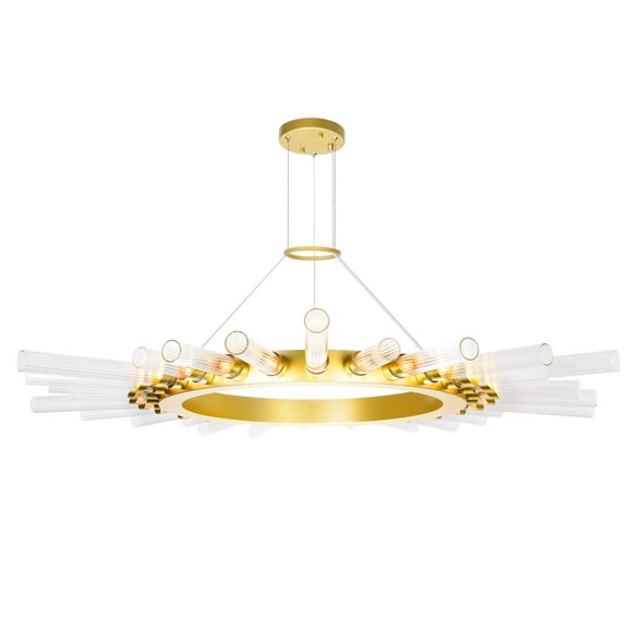 CWI Lighting 28 Light Chandelier with Satin Gold finish
