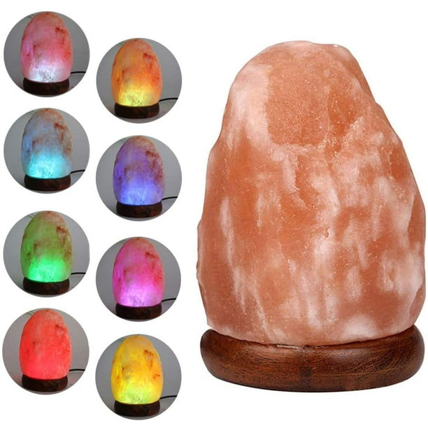 FANHAO Himalayan Salt Lamp with 7 Colors Changing USB Crystal