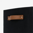 thumbnail image 4 of Mainstays Black Canvas Storage Basket with Handles, 4 of 7