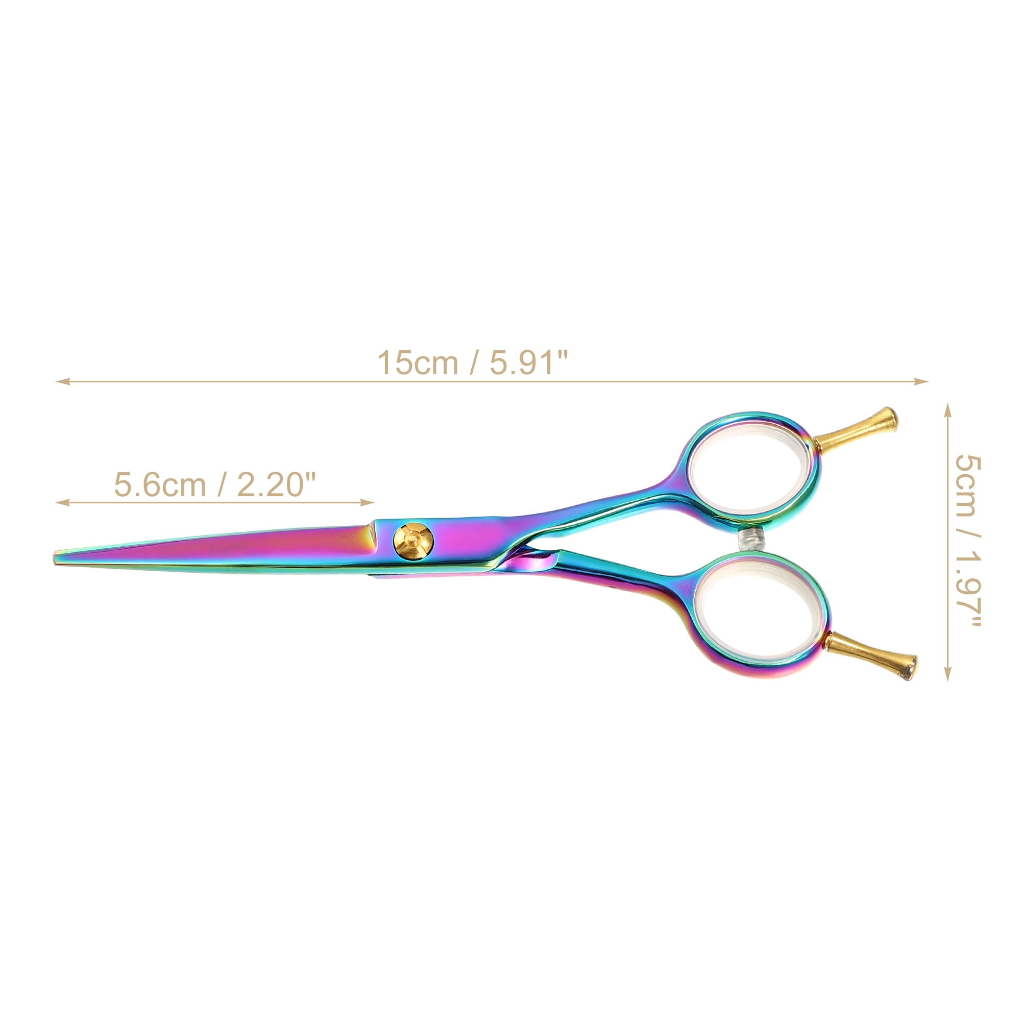 Unique Bargains Hair Scissors Hair Cutting Scissors Stainless Steel Razor 5.9"