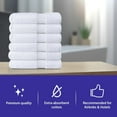 thumbnail image 7 of Linteum Textile Supply Bath Towels (White) 100% Cotton Towels (12-Pack, 27x52 inches), 7 of 7