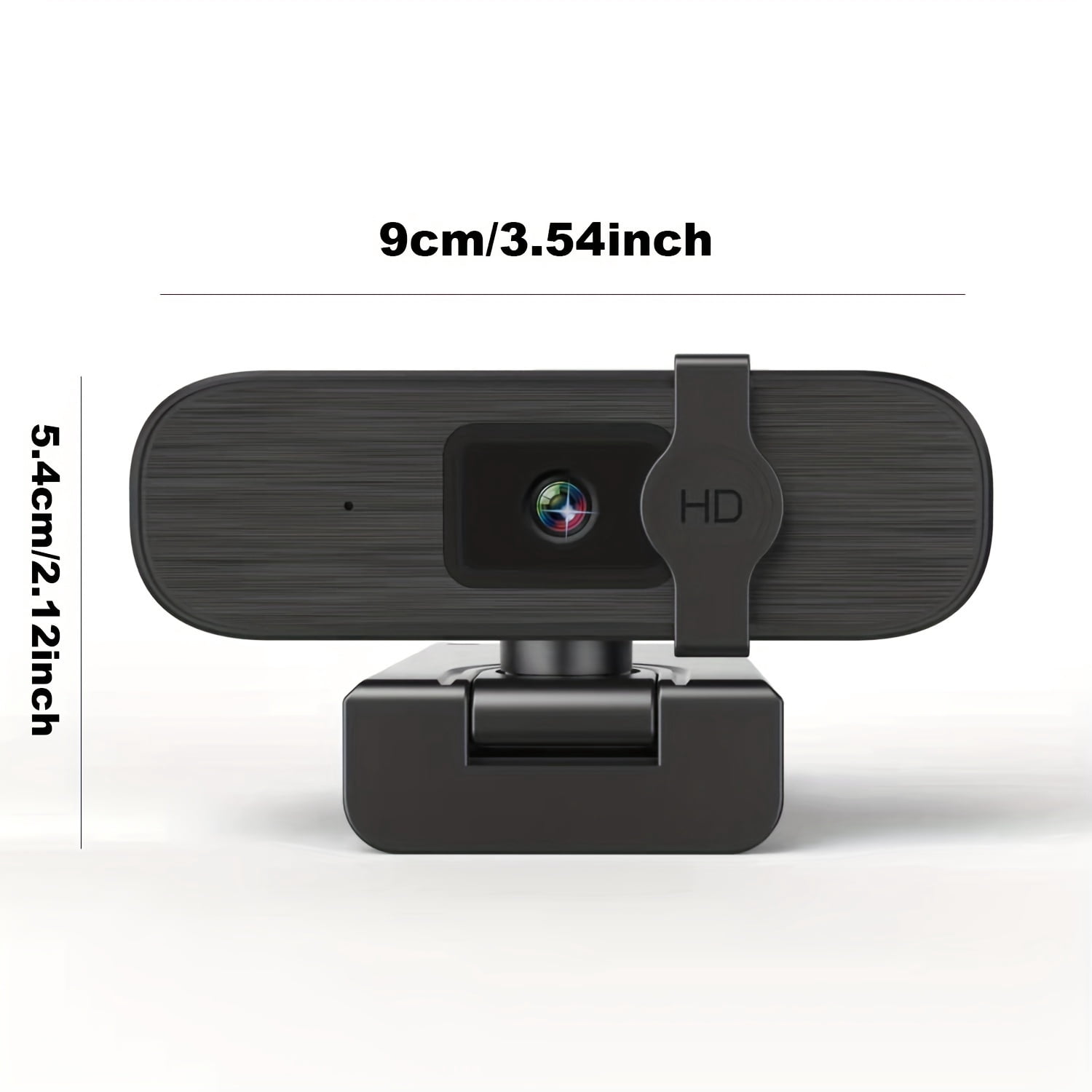 4K Webcam with Auto Zoom, Remote & Privacy Cover, Adjustable White Balance, Built-in Mic, Plug & Play for Laptop/Desktop, Ideal for Video Calls and Meetings