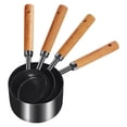 thumbnail image 4 of Tazas y Cucharas Medidoras, Manejar de Madera con Medidas MéTricas y Estadounidenses, Medidora para LíQuidos y LíQuidos, 8 Piezas, 4 of 7