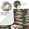 thumbnail image 2 of Trees Christmas Snowman Dish Drying Mat Dish Drainer Rack Mats Water Absorbent Non-Slip Easy Clean Heat Resistant for Kitchen Counter, 2 of 8
