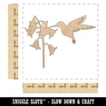 thumbnail image 2 of Hummingbird and Flower Wood Shape Unfinished Piece Cutout Craft DIY Projects - 6.25 Inch Size - 1/8 Inch Thick, 2 of 7