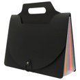 thumbnail image 2 of Multi Pocket Accordion File Organizer with Dividers – Portable Plastic Document Storage for Home, Office, School, and Travel, 2 of 4