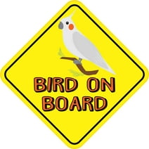 6.5in x 6.5in Bird On Board Sticker