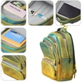 thumbnail image 4 of Geometric Gradient Backpack for School,Cute School Bag,Schoolbag with Adjustable Shoulder Straps & Padded Back,16.9 Inch, 4 of 5