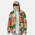 thumbnail image 4 of Kll Christmas Cookies Print Men'S Women’s Upf 50+ Sun Protection Outdoor Hoodie Jacket Long Sleeve Fishing Hiking Performance Shirt- Xx-Large, 4 of 8