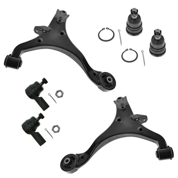 TRQ Control Arms Ball Joints & Tie Rod Ends Front Lower 6 pc Kit for 01-05 Civic PSA58809 Fits select: 2001-2005 HONDA CIVIC LX