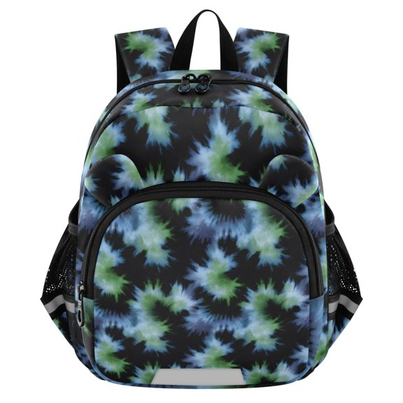 ALAZA Green Tie Dye Mini Backpack School Bookbag Age 3-7 Medium