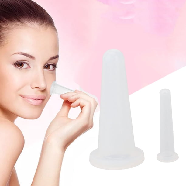 Kit de Taza Facial, Aspirador 2pcs Tazas de Masaje para la Cara