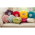 thumbnail image 5 of Saro Lifestyle Felt Flower Poly Filled Throw Pillow, 5 of 5