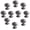 Sand Gray, variant on HDJNal 10Pcs Zinc Alloy Cabinet Knobs, 29mm Cute Pigeon Eggs Dumb Black Drawer Knobs Ball Dresser Knob Pull Handles with Screws for Cupboard, Wardrobe, Kitchen, Bedroom, Door