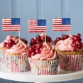 thumbnail image 4 of Shisuyan 200Pcs Toothpick Cake Decorations Paper Flags for Appetizers Event Planners, 4 of 8
