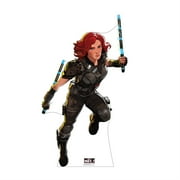 Cardboard People Post-Apocalyptic Black Widow America Life Size Cardboard Cutout Standup - Marvels What If? (TV Series)