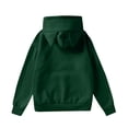 thumbnail image 5 of Stichou Womens Cat Ear Hoodies Crew Neck Long Sleeve Kawaii Anime Print Hooded Sweater Cute Top Hoodies Pullover Dark Green M, 5 of 5
