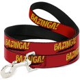 thumbnail image 2 of Dog Leash Bazinga Red Gold Black 6 Feet Long 1.5 Inch Wide, 2 of 6
