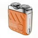 thumbnail image 1 of Afeitadora de Barba, Afeitadora Eléctrica Recargable, Cortador Magnético de Doble Anillo, Mini Afeitadora Eléctrica, Afeitadora de Viaje, Color Naranja, 1 of 10