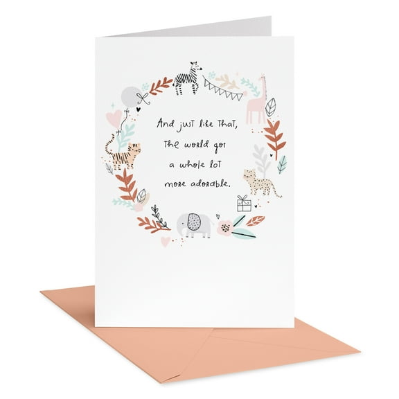 American Greetings New Baby Girl Card for Baby (Wildly Adorable)