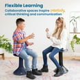 thumbnail image 5 of ECR4Kids ACE Active Core Engagement Wobble Stool, 18in Seat Height, Flexible Seating, Navy, 5 of 10