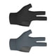 thumbnail image 1 of Guantes de Billar Profesionales para Jugadores Avanzados, Paquete de 2 Negro y gris izquierda, 1 of 9