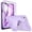 Violet, variant on Soke Case for iPad Air 11-Inch M2, iPad Air 6th/5th/4th Generation (2024/2022/2020), with Built-in Screen Protector and Kickstand, Rugged Full Body Protective Cover for Apple Air 10.9 - Dark Black
