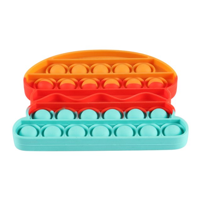 Kid Push Bubble Sensory Fidget Autismo Ansiedad Alivio Juguete (Naranja Rojo Verde) Tmvgtek Nuevos Originales
