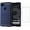 Navy Blue, variant on REQO Phone Case for Google Pixel 3 with Tempered Glass Screen Protector Cover Cell Accessories Slim Thin Full Body Silicone Rubber Pixel3 Pixle Cases Women Men Red