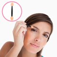 thumbnail image 3 of 300 pcs double ended eyeshadow brush disposable eyeshadow applicator Cosmetic sponge eye brush professional makeup dual-side smudger 6cm eyeliner brush plastic, 3 of 5