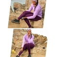 thumbnail image 6 of BALEAF Women's Winter Leggings Fleece Lined Waterproof Thermal Hiking Pants Warm Tights Running Gear Cold Weather Paisley Purple M, 6 of 6