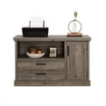 thumbnail image 3 of Pemberly Row Contemporary Engineered Wood Credenza in Pebble Pine/Brown, 3 of 6