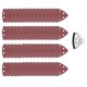 thumbnail image 2 of 61 piezas 90 mm 6 agujeros almohadilla de lijado triangular papel de lija pulido oscilante herramientas múltiples, 2 of 4