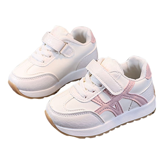 Karoyedx Sports Shoes for Girls Running Sneakers Kids Outdoor Lightweight Breathable Walking Shoes Boys Non Slip Casual Tennis Shoes Pink Size,6