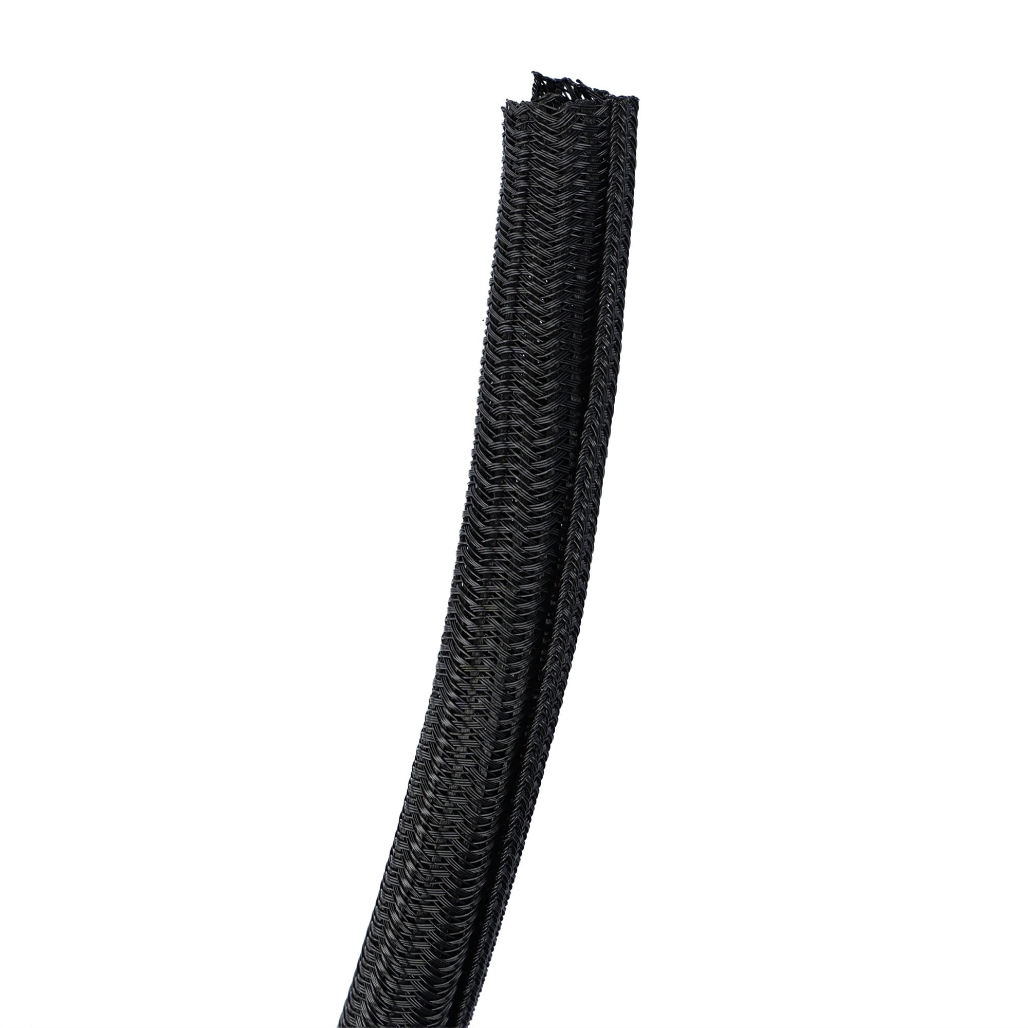 onn 10' Braided Cable Management Sleeve, Black
