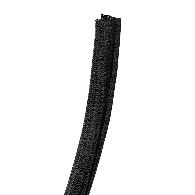 onn 10 Foot Braided Cable Management Sleeve, Black photo 5