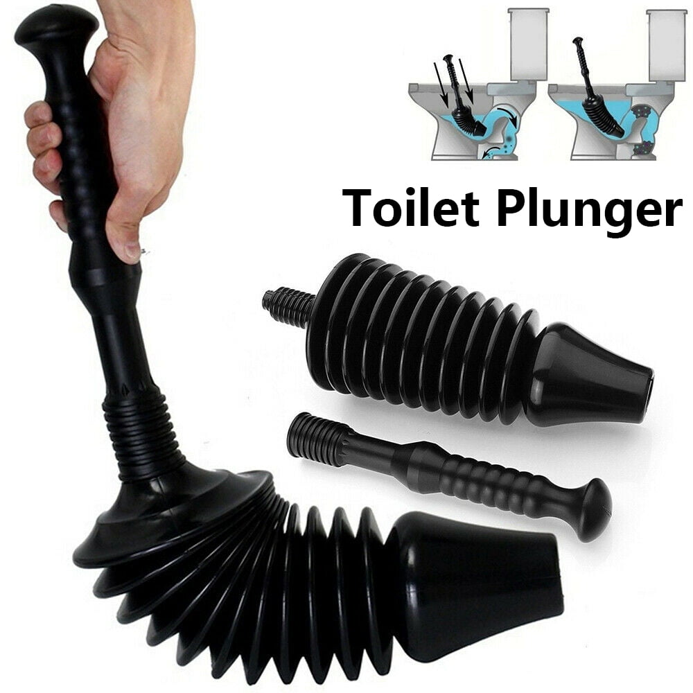ODOMY Flexable High Pressure Power Action Drain Unclog Toilet Plunger