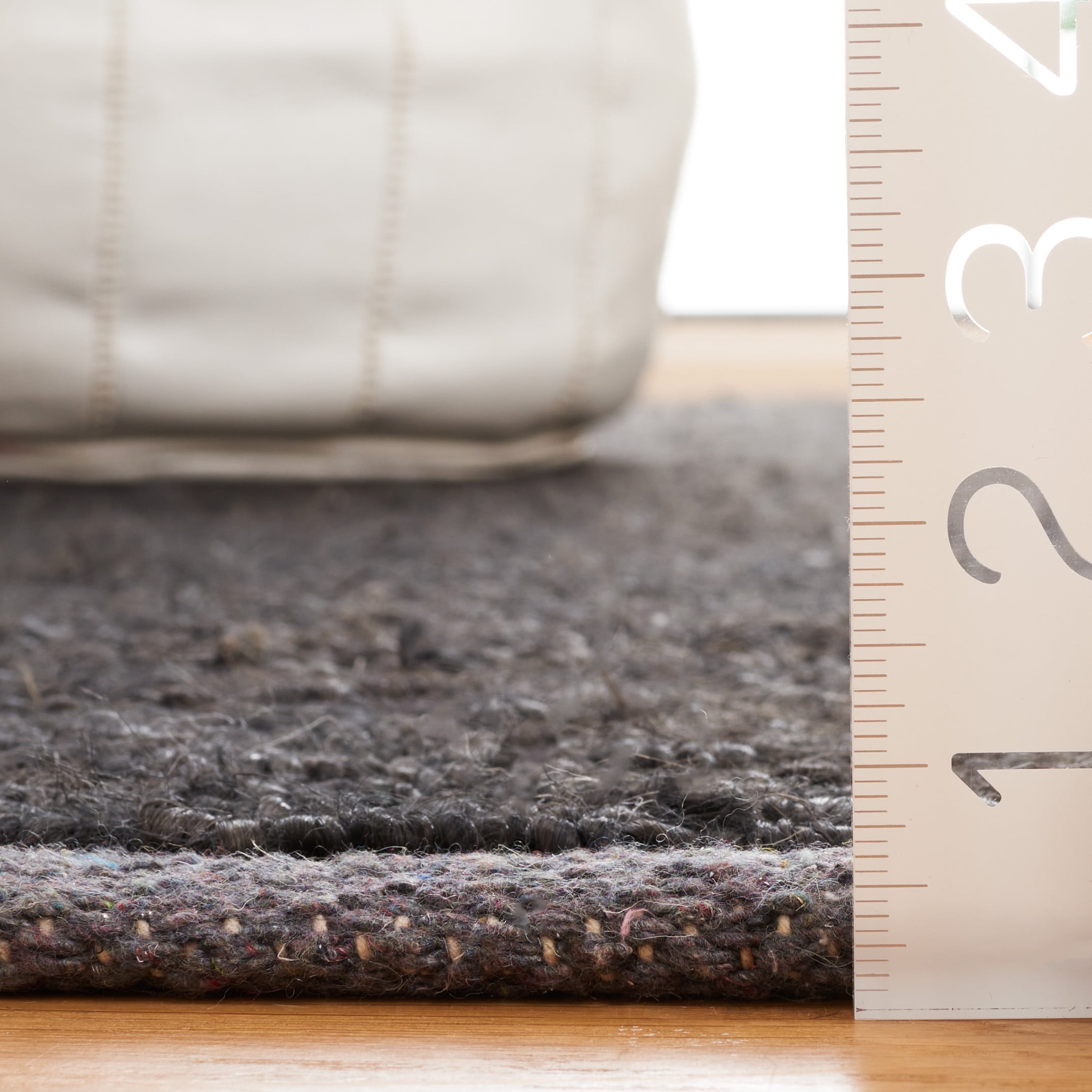 SAFAVIEH Natural Fiber Jake Abstract Runner Rug, Black/Beige, 2'3" x 8'