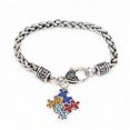 thumbnail image 1 of Autism Rhinestone Bracelet  Bracelet Rope Bangle Bracelet Twist Chain Wristband, 1 of 6