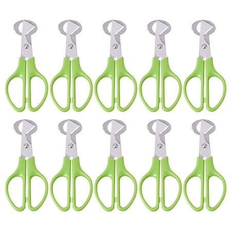 

10 Pieces Stainless Steel Quail Egg Cutter Pigeon Bird Quail Egg Cutter Opener