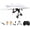 Two, variant on RC Paper Airplane Kit, DIY Electric Remote Control Plane with Gyro Stabilizer and Dual Propellers, 2.4GHz Foldable Fixed Wing Glider Conversion Kit for Beginners and Hobbyists (One)