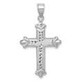 thumbnail image 1 of Quality Gold K6251 Pendentif Croix Réversible en Or Blanc 14K Taille Diamant, 1 of 1