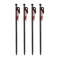 thumbnail image 1 of Pepas de tienda 4pcs Centralas de carpas pesadas Fácil de instalar Spikes de carpa de metal portátil Stakes de tierra para caminatas Picnic Patio Yard 25 cm, 1 of 8