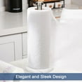 thumbnail image 3 of Standing Paper Towel Holder, Kitchen Countertop Paper Towel Dispenser for Standard and Jumbo Rolls, Bathroom Tissue Holder with Weighted Marble Base, Stainless Steel, No Assembly Required, 3 of 6