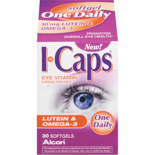 ICaps Lutein & Omega3 Eye Vitamin Softgels, 10 Mg, 30 Ct Walmart