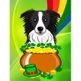 thumbnail image 1 of Carolines Treasures BB1985GF Border Collie St. Patricks Day Flag Garden, 1 of 3