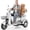Gray, variant on WOOKEN 3 Wheel Electric Mobility Scooters for Adults & Seniors,Peak 1000W All Terrain Electric Cart Trike , 550lbs Capacity for Triple-Rider Mode, 3-Speed, 25 Miles Long Range