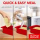 thumbnail image 3 of Microondas resistente al calor Cocina de fideos Pasta Cocina rápida Tazón de viaje Contenedor de viajes Pequeño Alimentos Calefacción Plato Platos para colegios Eigraketly HA012230-00, 3 of 7