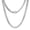 5MM-20inch, variant on Cuban Chain Unisex Stainless Steel Street Hip Hop Double Lock Clasp Link 7MM 20inch